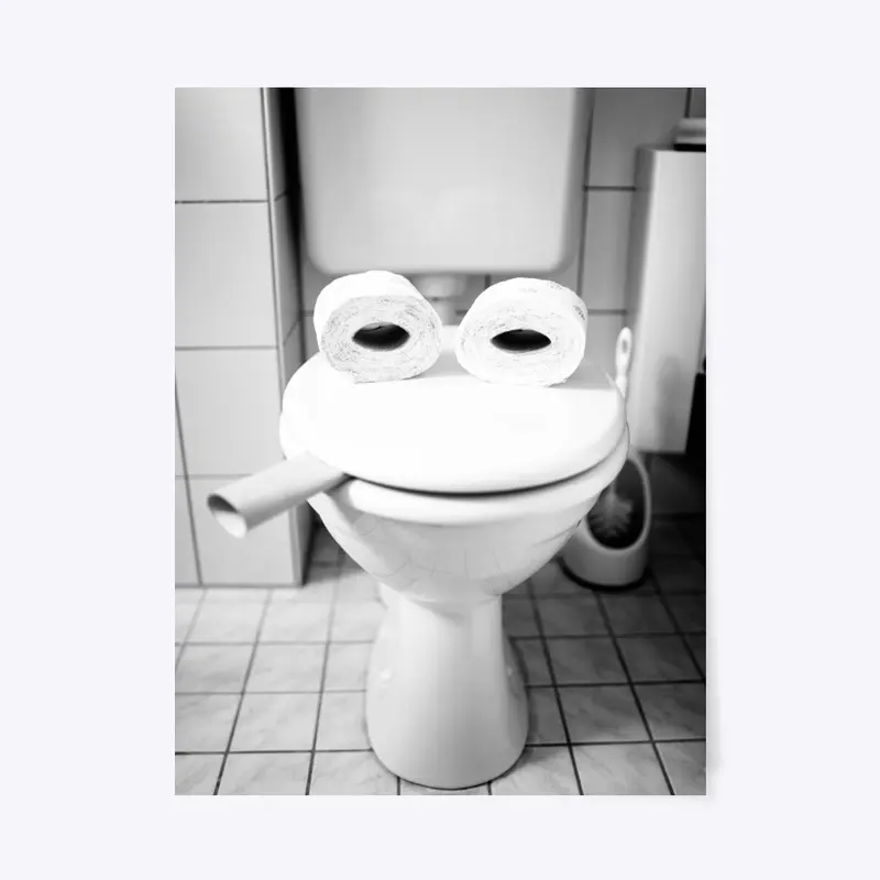 Funny Toilet Face Design