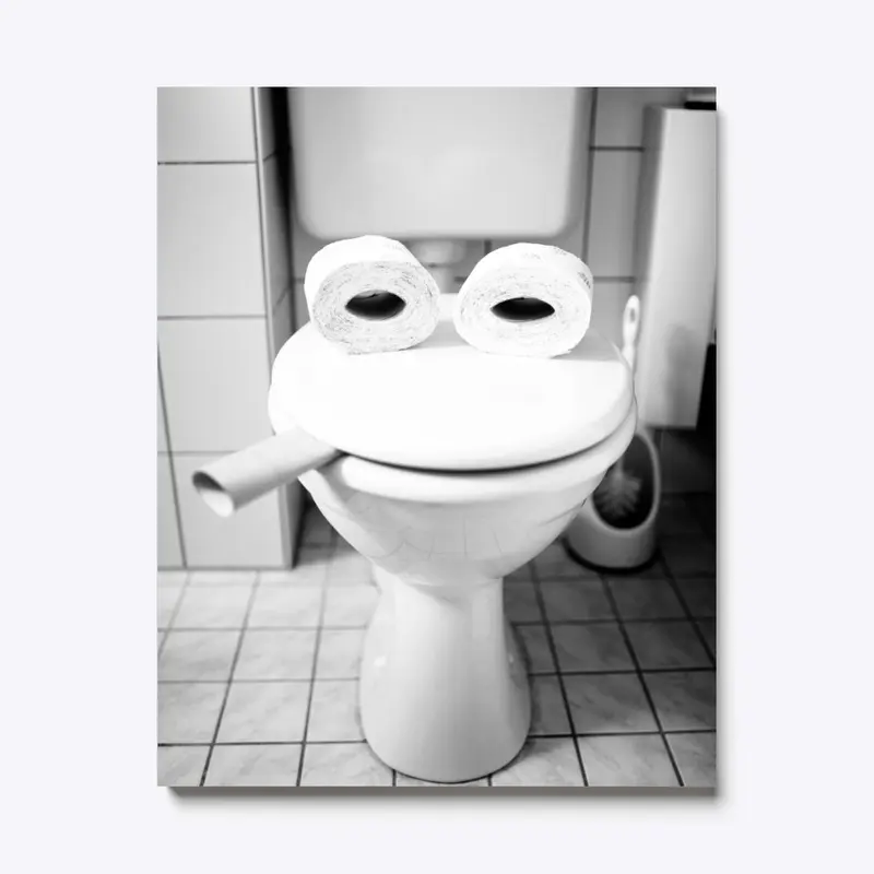 Funny Toilet Face Design